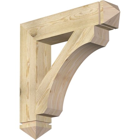 Legacy Arts & Crafts Rough Sawn Bracket, Douglas Fir, 6W X 32D X 32H